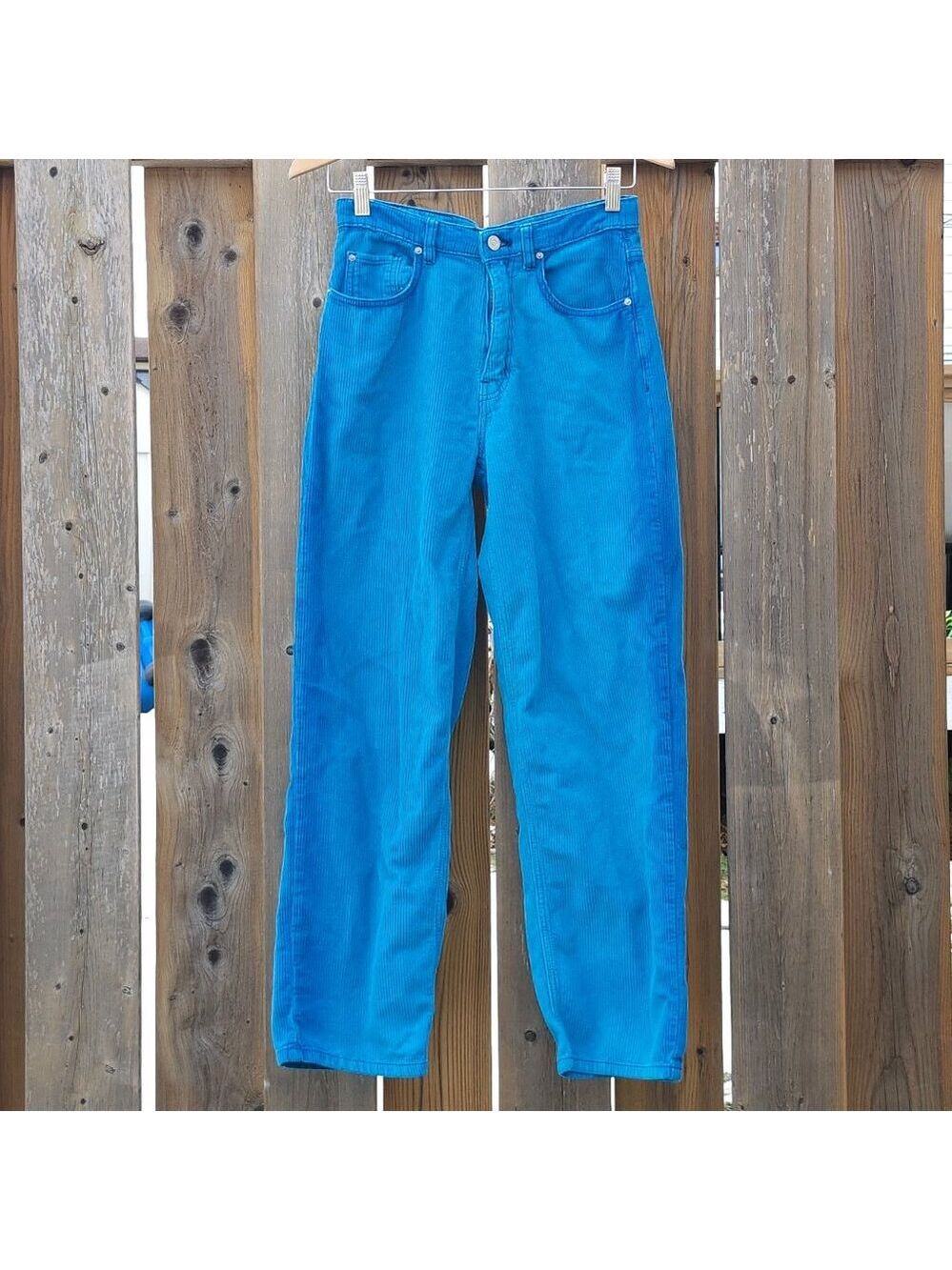 BDG High Rise Baggy Jeans Blue corduroy Women's Size 26 Urban Outfitters UO